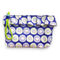 Bolsa Maggy Grande Impermeável com Folho Kiwi Ilustrado Fundo Roxo | Cucawik