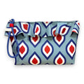 Bolsa Maggy Grande Impermeável com Folho Retro Pops Turquesa Vermelho | Cucawik
