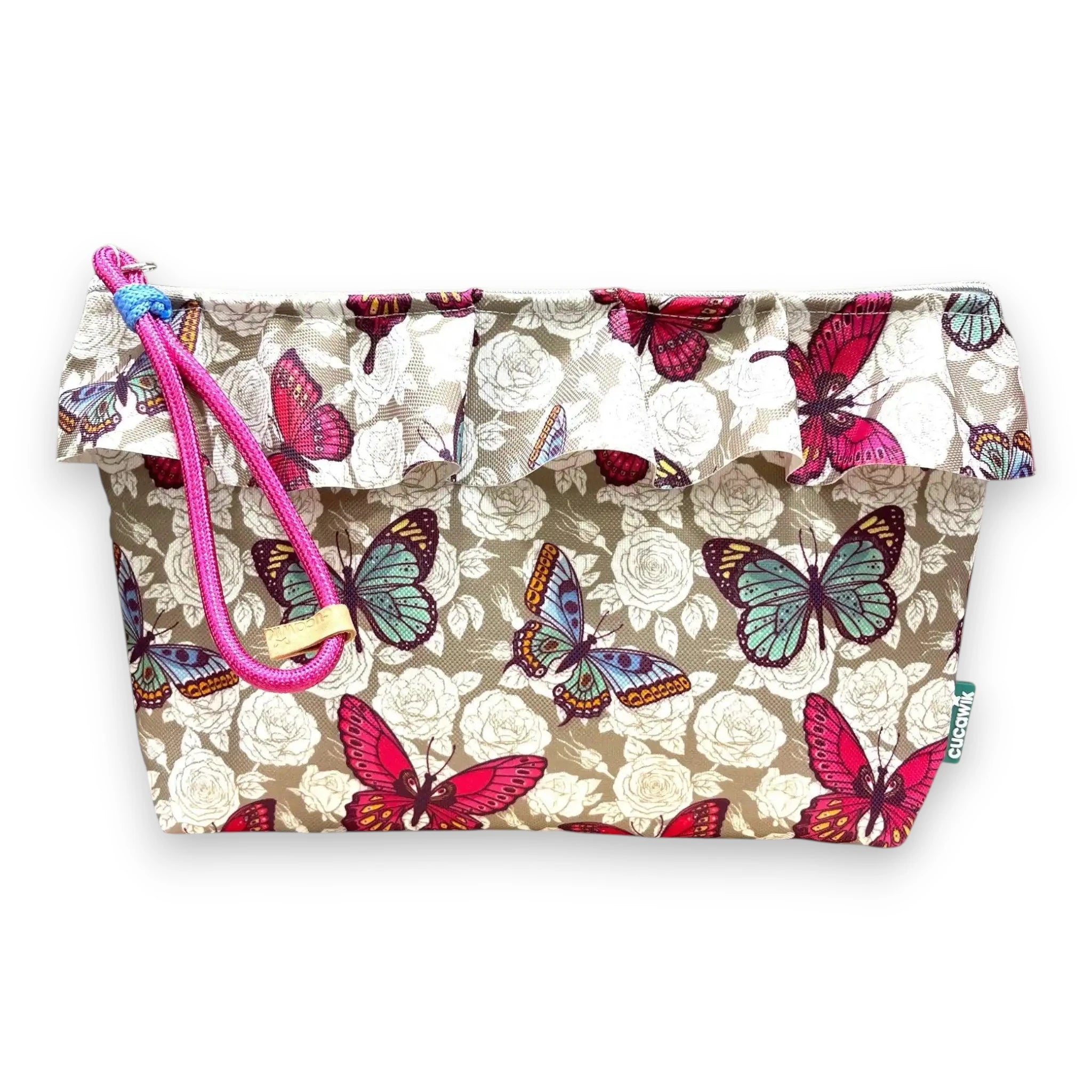 Necessaire Grande Impermeável com Folho Maggy Cucawik