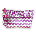 Bolsa Maggy Grande Impermeável com Folho Chevron Rosa Aguarela | Cucawik