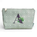 Bolsa Grande Impermeável Guta Verde Letra A | Cucawik
