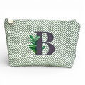 Bolsa Grande Impermeável Guta Verde Letra B | Cucawik