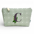 Bolsa Grande Impermeável Guta Verde Letra C | Cucawik