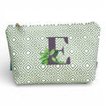 Bolsa Grande Impermeável Guta Verde Letra E | Cucawik