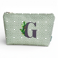 Bolsa Grande Impermeável Guta Verde Letra G | Cucawik