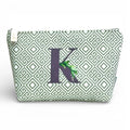 Bolsa Grande Impermeável Guta Verde Letra K | Cucawik