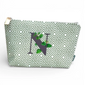 Bolsa Grande Impermeável Guta Verde Letra N | Cucawik
