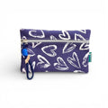 Bolsa Pequena Impermeável Fly Corações Rabiscados Azul | Cucawik