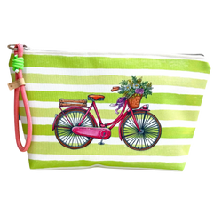 Necessaire Grande Impermeável Tui "A Melhor Viagem é Sempre a Próxima" Bicicleta (B044) | Cucawik