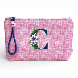 Necessaire Grande Impermeável Vera Rosa Letra C | Cucawik