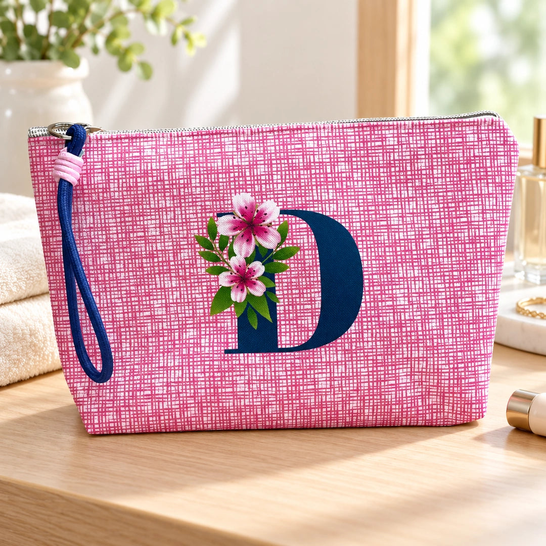 Bolsa Vera rosa letra D — num toucador