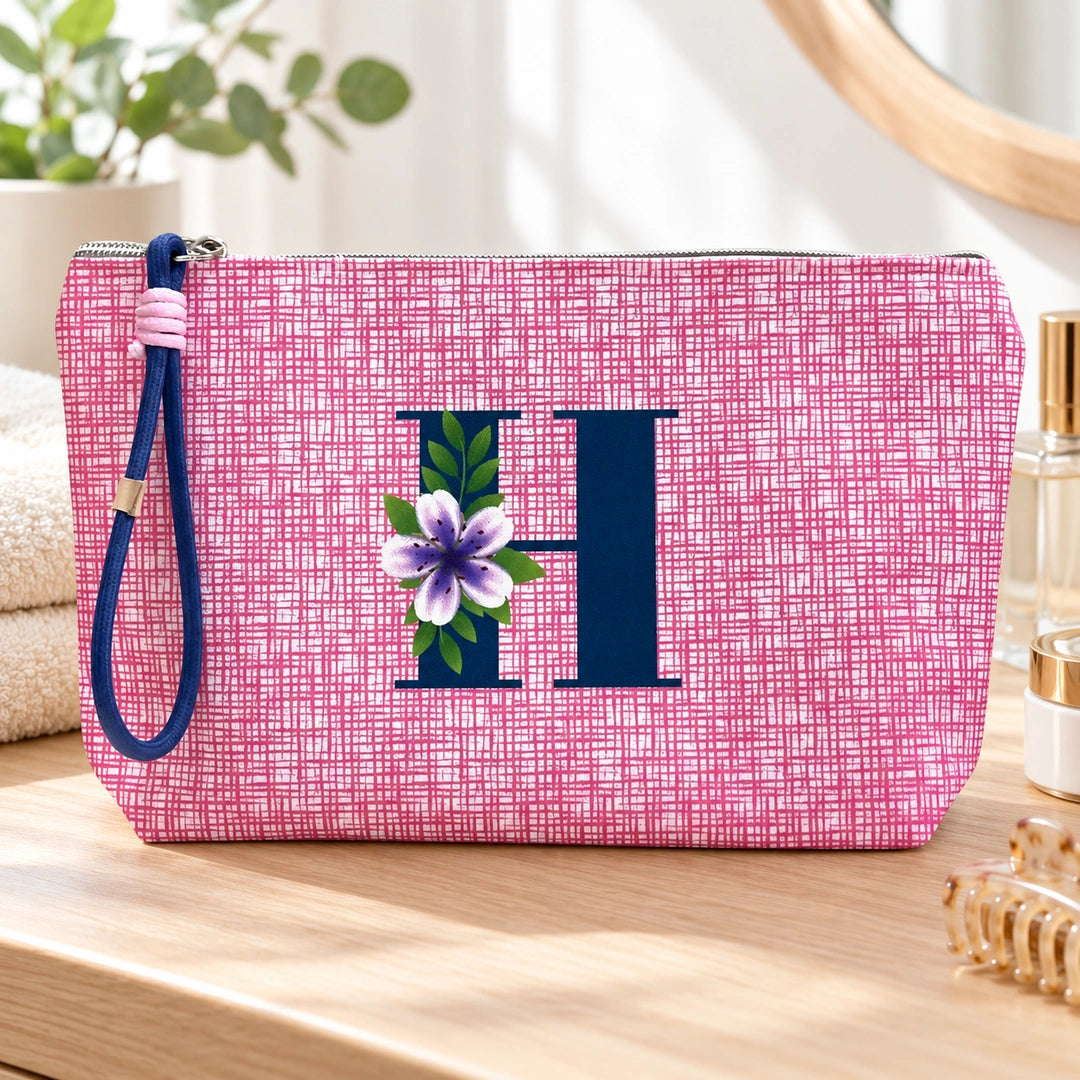 Bolsa Vera rosa letra H — num toucador