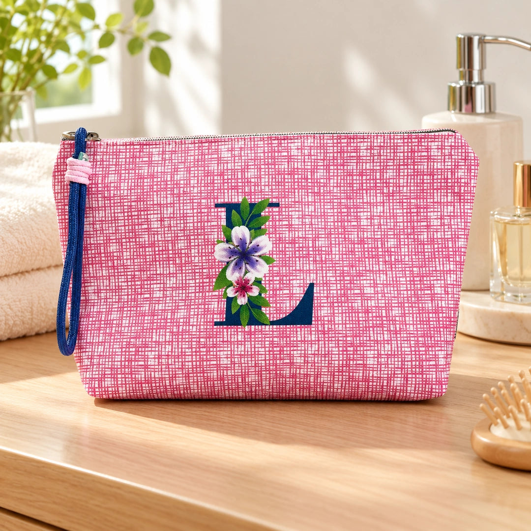 Bolsa Vera rosa letra L — num toucador