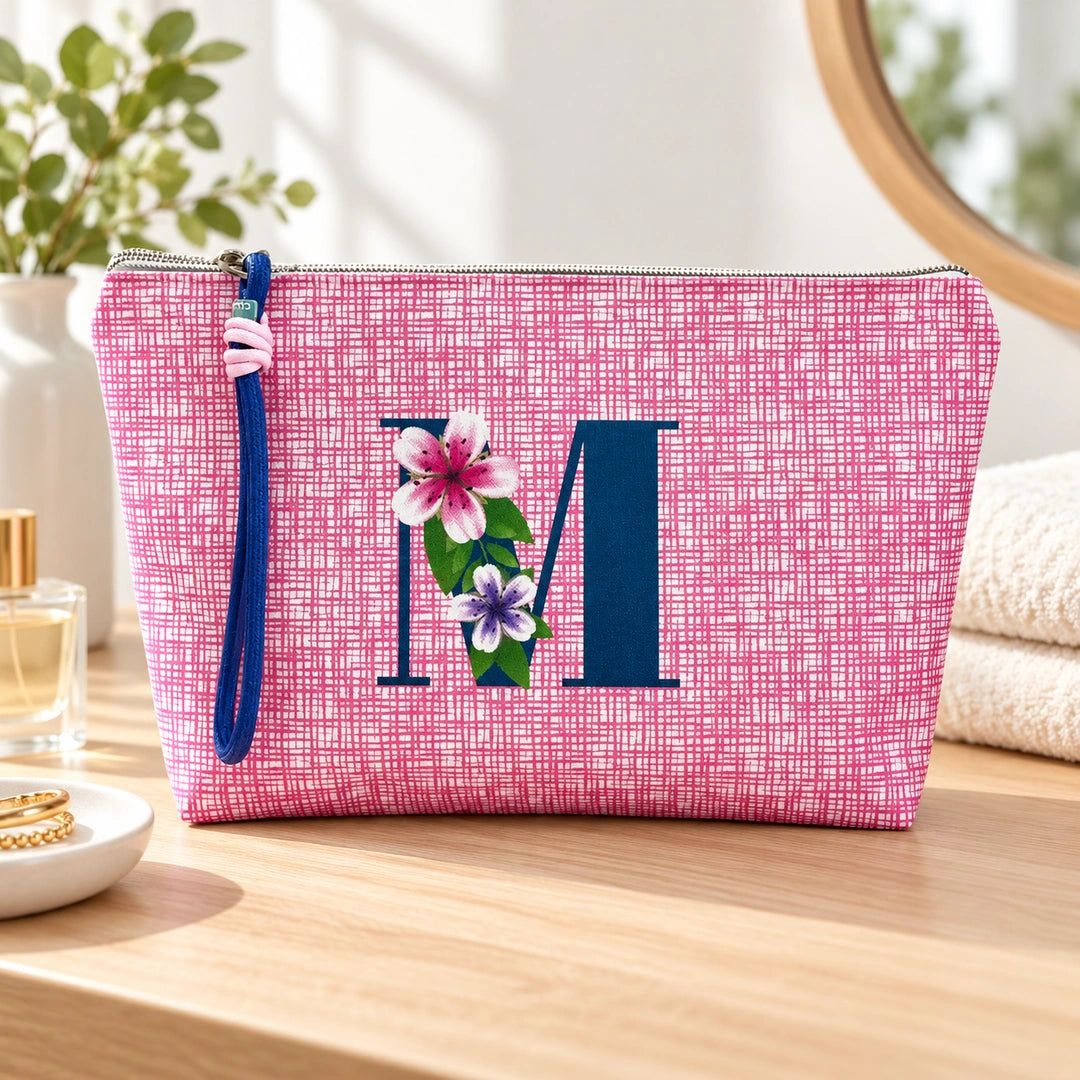 Bolsa Vera rosa letra M — num toucador