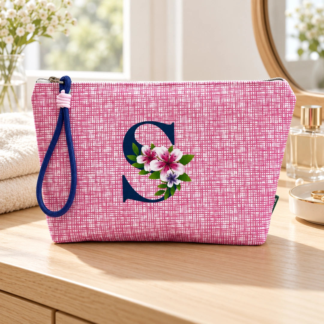 Bolsa Vera rosa letra S — num toucador