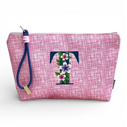 Necessaire Grande Impermeável Vera Rosa Letra T | Cucawik