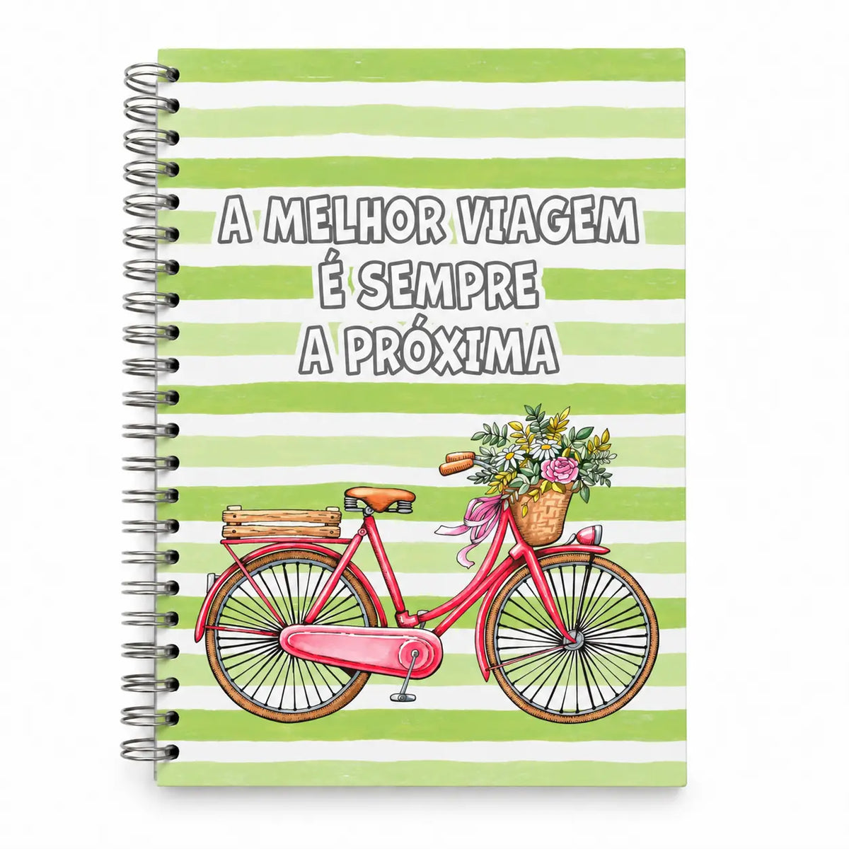 Caderno Argolas A5 Liso "A Melhor Viagem É Sempre A Próxima"