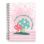Caderno Argolas A5 Liso "Acredita na Magia dos Novos Começos"
