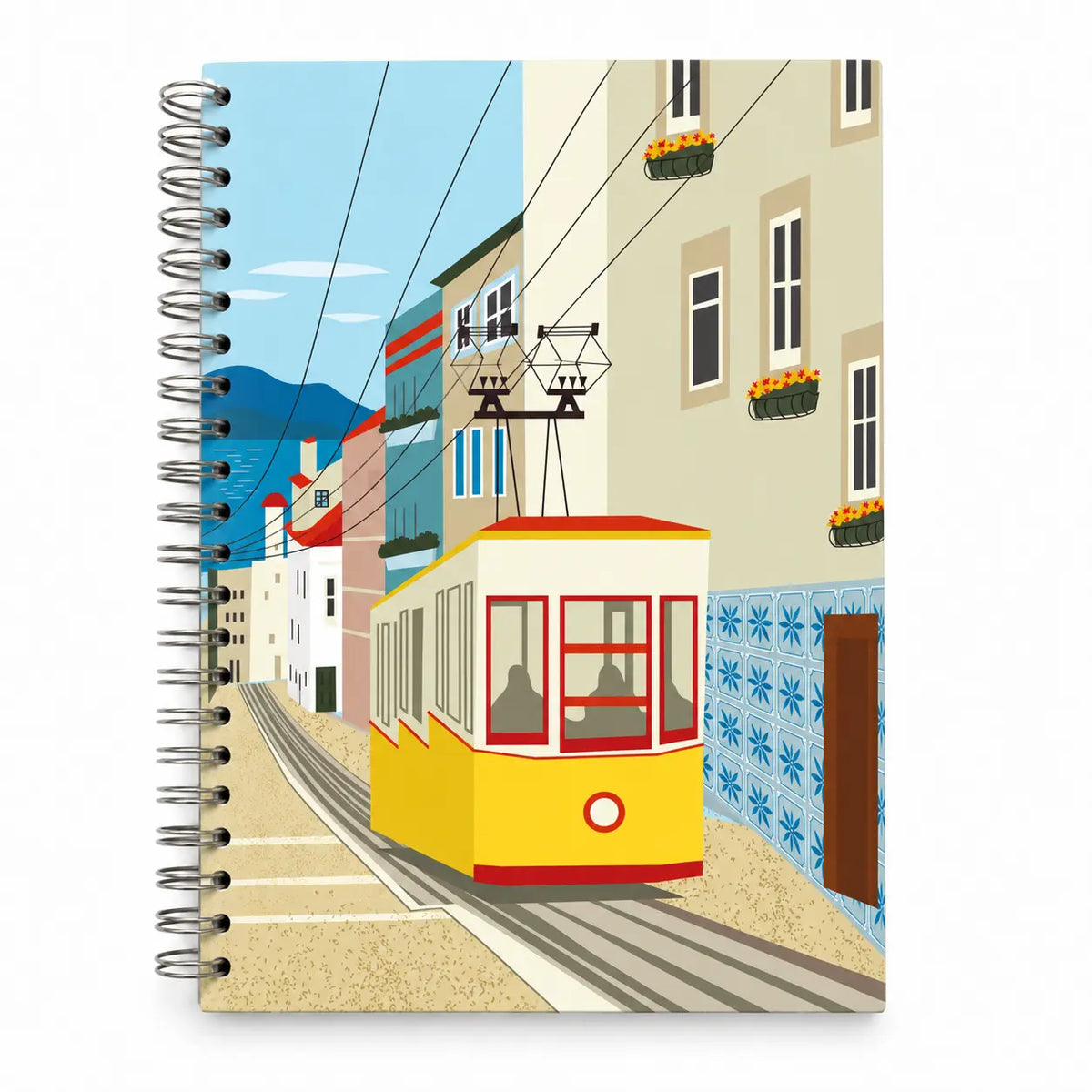 Caderno Argolas A5 Liso Elétrico Bica Lisboa