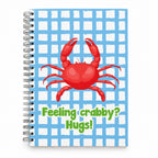 Caderno Argolas A5 Liso "Feeling Crabby? Hugs!"