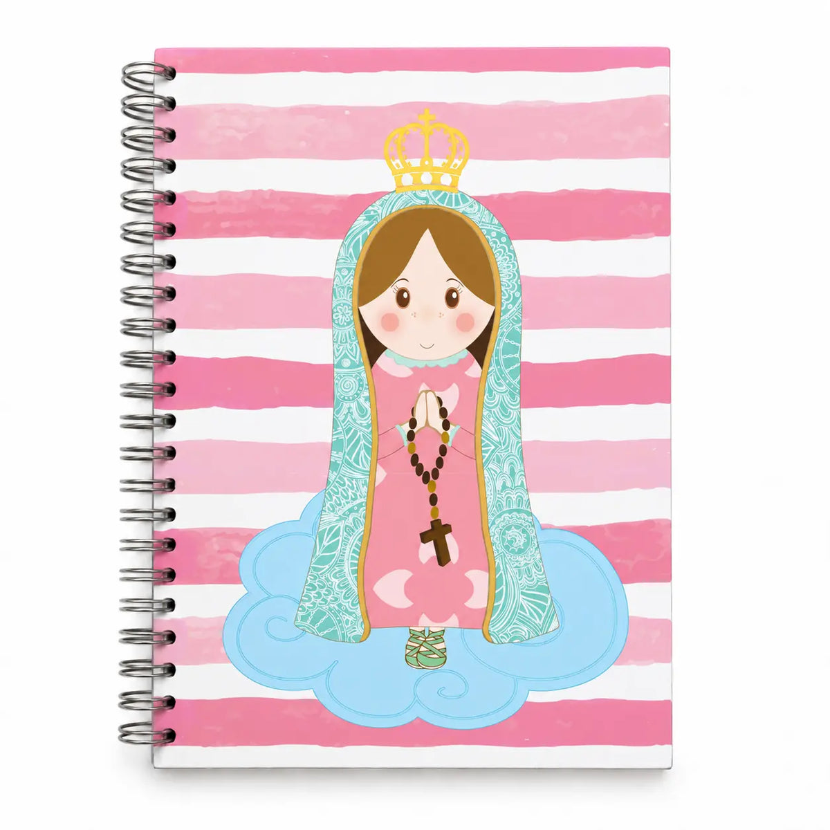 Caderno Argolas A5 Liso Nossa Senhora de Fátima