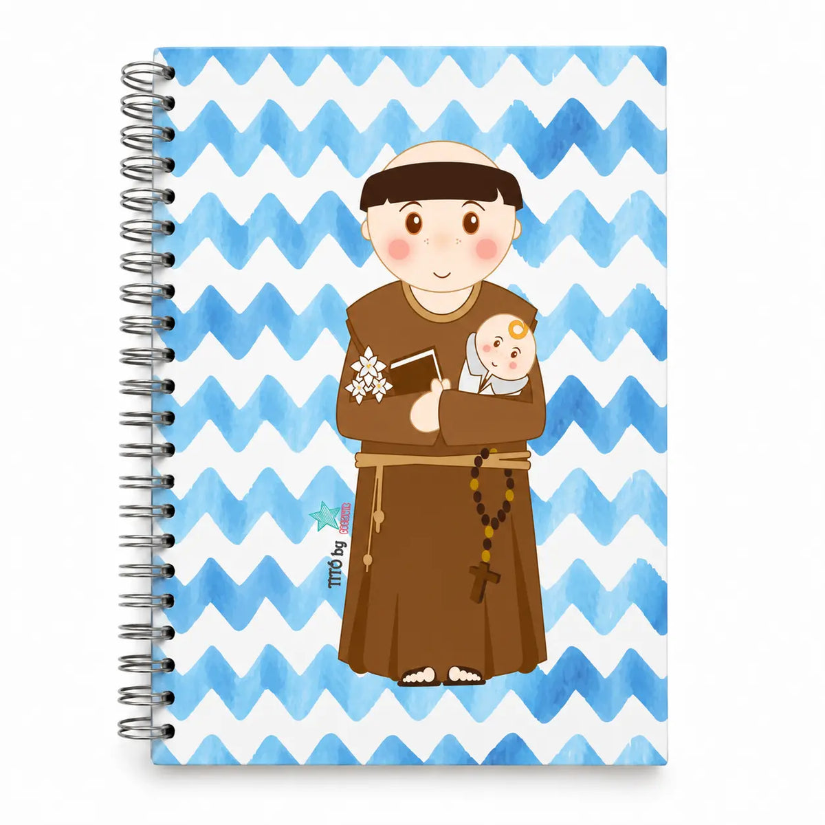 Caderno Argolas A5 Liso Santo António