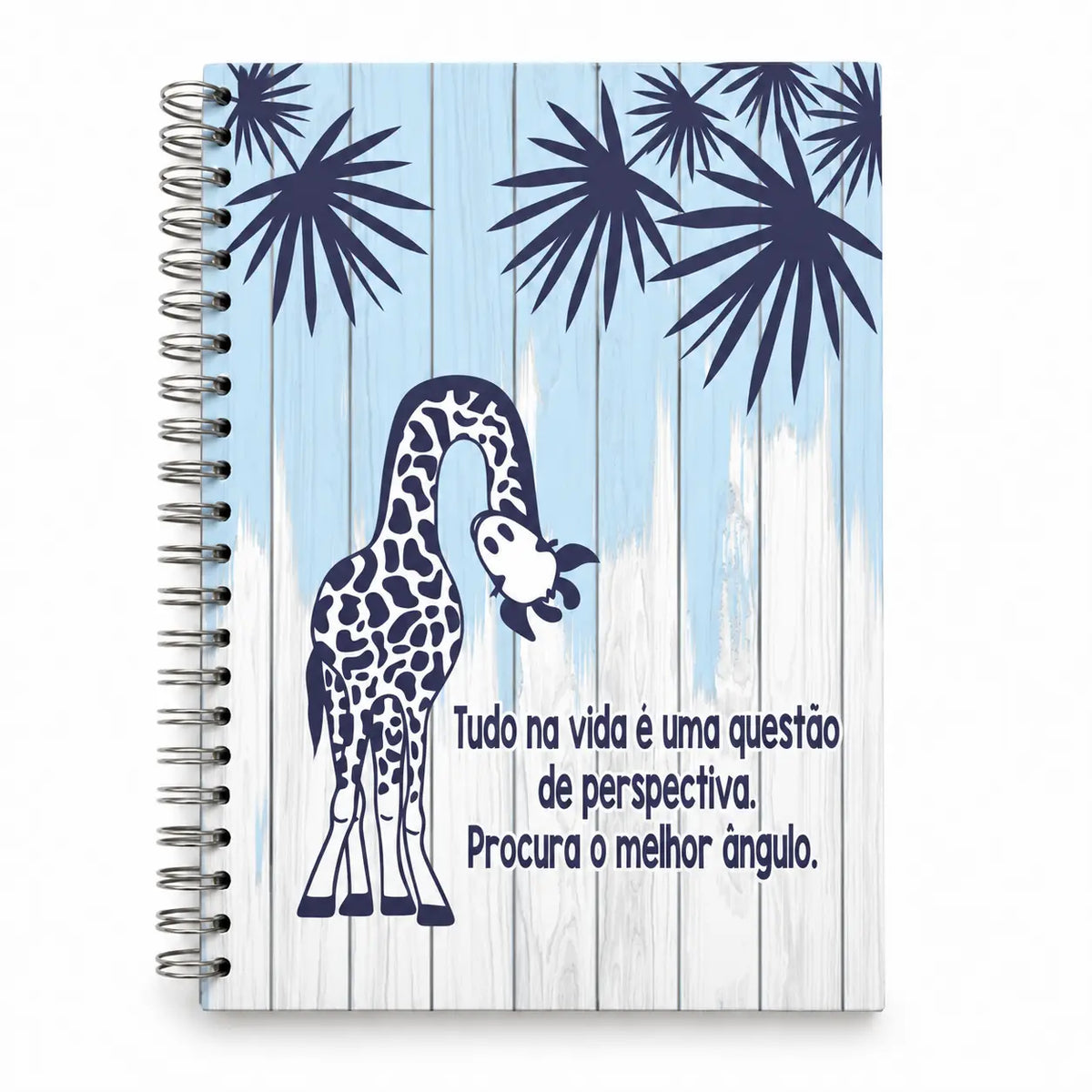 Caderno Argolas A5 Liso "Tudo na Vida é uma Questão de Perspectiva, Procura o Melhor Ângulo"