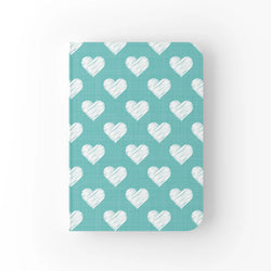 Caderno Bloom Bullet A5 Corações Rabiscados Menta | Cucawik