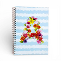 Caderno Argolas A5 com Letra Flores A | Cucawik