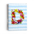 Caderno Argolas A5 com Letra Flores D | Cucawik