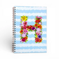 Caderno Argolas A5 com Letra Flores H | Cucawik