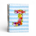 Caderno Argolas A5 com Letra Flores J | Cucawik
