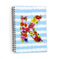 Caderno Argolas A5 com Letra Flores K | Cucawik
