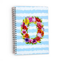 Caderno Argolas A5 com Letra Flores O | Cucawik