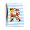Caderno Argolas A5 com Letra Flores R | Cucawik