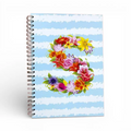 Caderno Argolas A5 com Letra Flores S | Cucawik