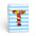 Caderno Argolas A5 com Letra Flores T | Cucawik