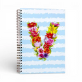 Caderno Argolas A5 com Letra Flores V | Cucawik