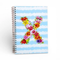 Caderno Argolas A5 com Letra Flores X | Cucawik