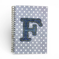 Caderno Argolas A5 com Letra Ganga F | Cucawik