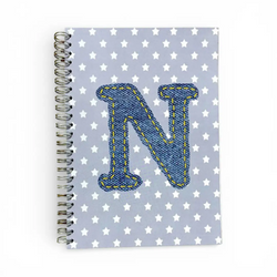 Caderno Argolas A5 com Letra N de Ganga | Cucawik