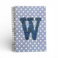 Caderno Argolas A5 com Letra Ganga W | Cucawik