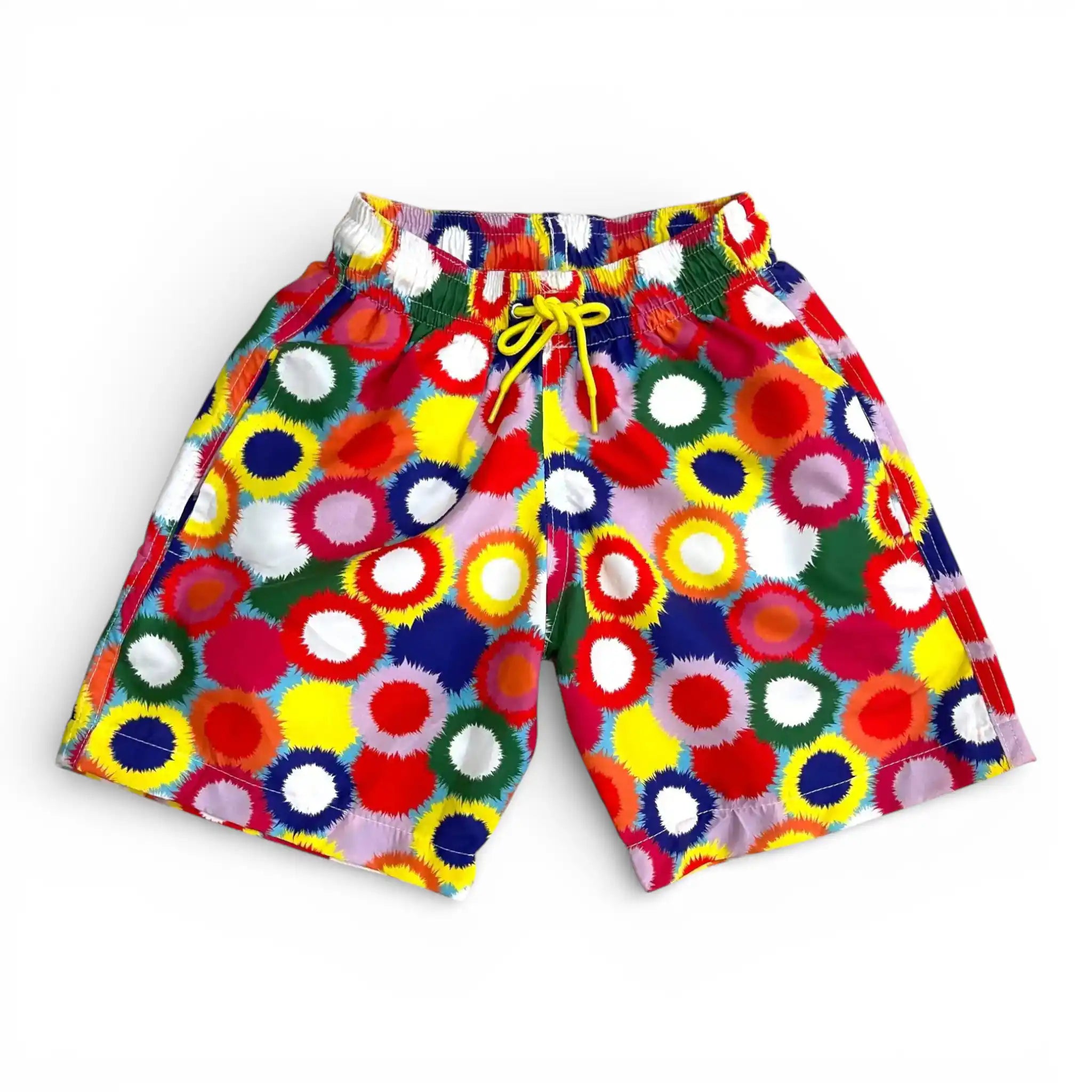Calções de Banho Criança Cabo Pompons Coloridos XS | Cucawik