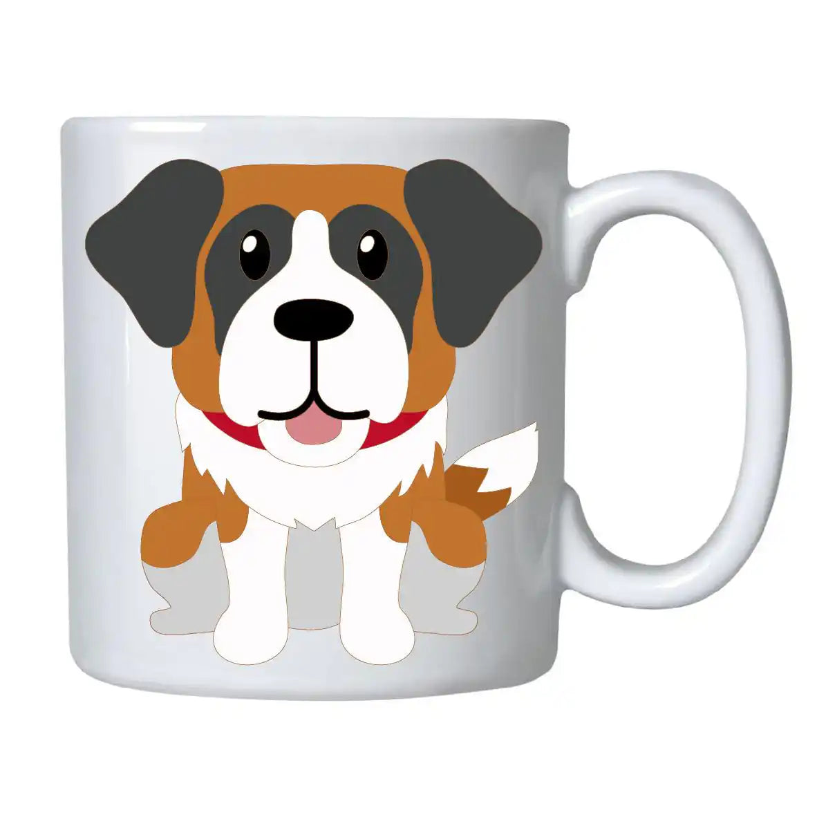 Caneca de Animais São Bernardo em Cerâmica Cucawik - Cucawik