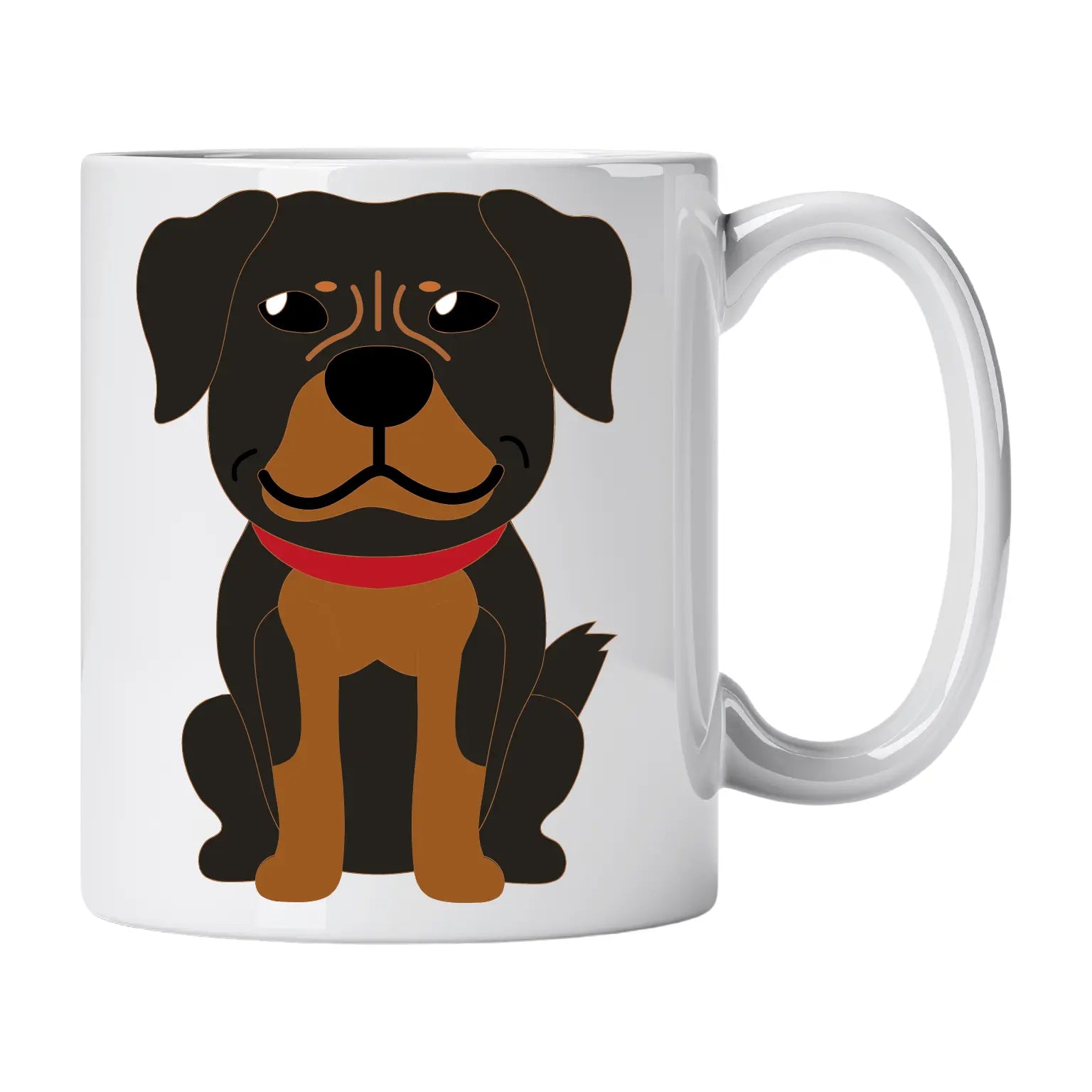 Caneca de Cerâmica Cão Rottweiler | Cucawik