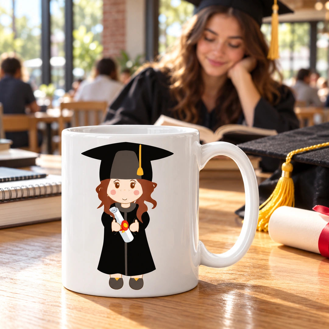 Caneca de Cerâmica Finalista Mulher em ambiente lifestyle | Cucawik