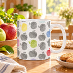 Caneca de Cerâmica Maçãs Coloridas — Lifestyle | Cucawik