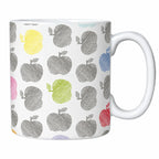 Caneca de Cerâmica Maçãs Coloridas