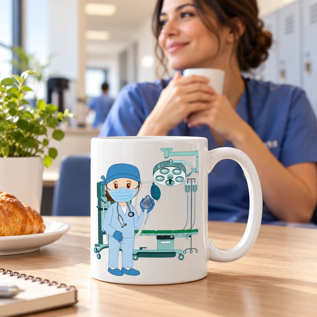 Caneca de Cerâmica Médica Anestesista — lifestyle | Cucawik