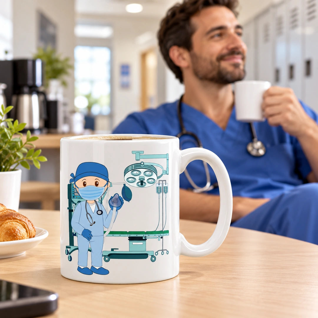 Caneca de Cerâmica Médico Anestesista — lifestyle | Cucawik